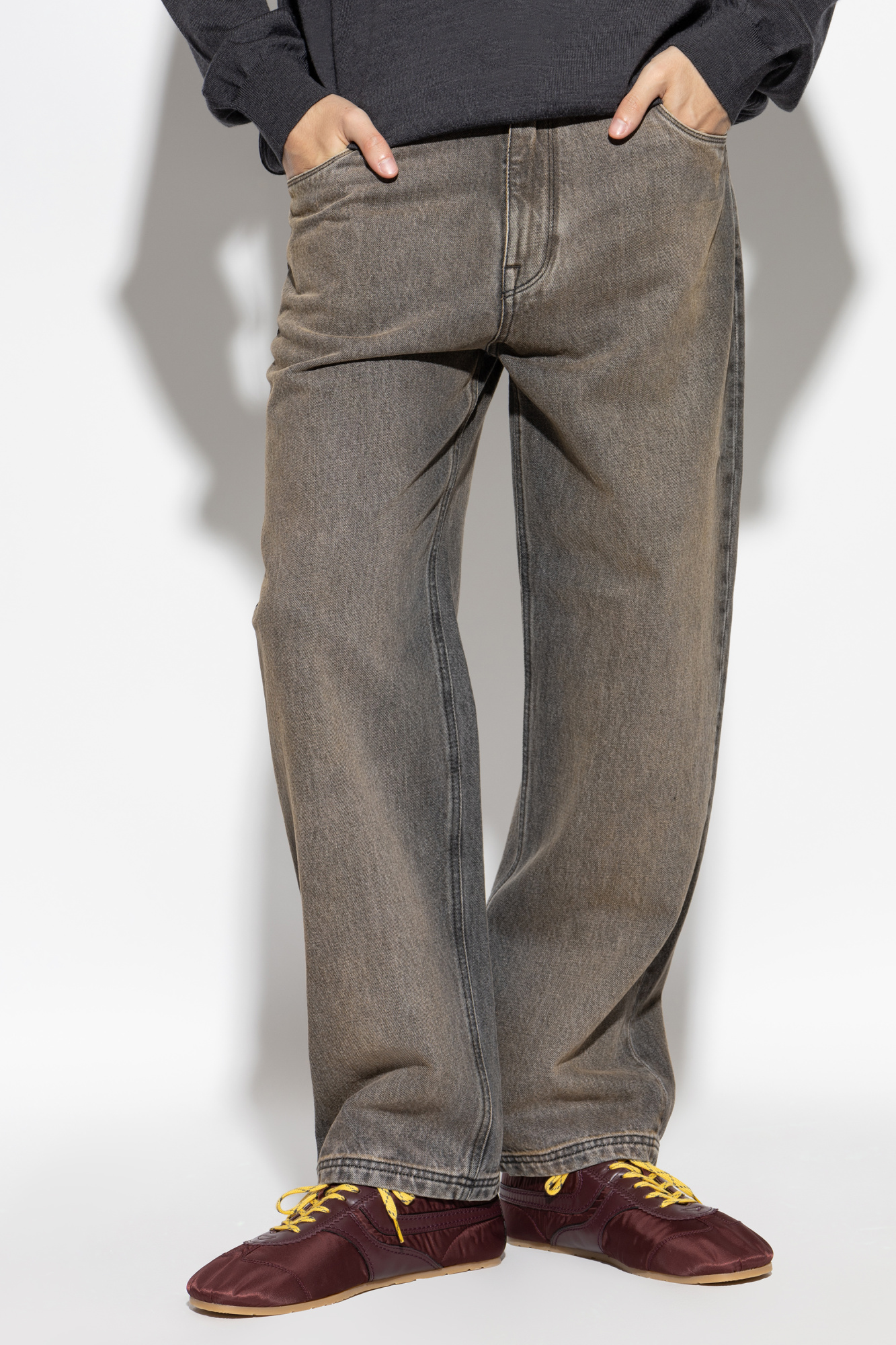 Grey Jeans with `vintage` effect Fendi - Vitkac Italy